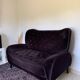 Baroque velvet sofa