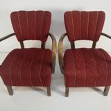 Art Deco Armchairs H-237 by Halabala, Set of 2