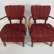 Art Deco Armchairs H-237 by Halabala, Set of 2