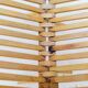 Folding fruit basket wood and vintage bamboo