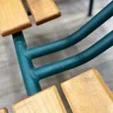 Old-fashioned double school desk