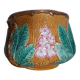 Large cache-pot or planter with chestnut flowers - Barbotine