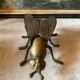 Golden metal insect ashtray