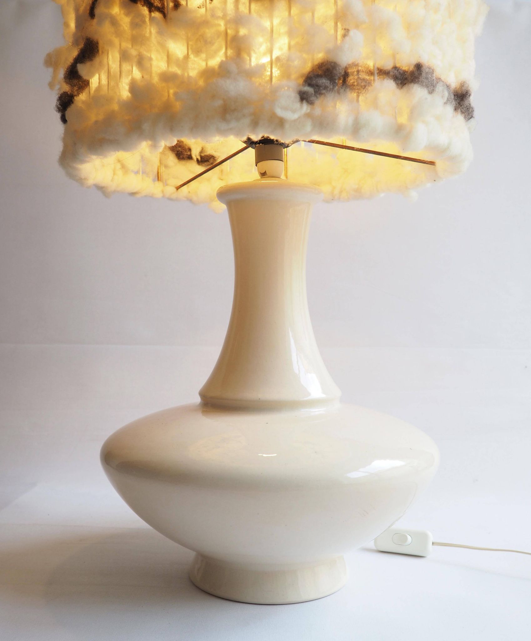 Large ceramic floor lamp