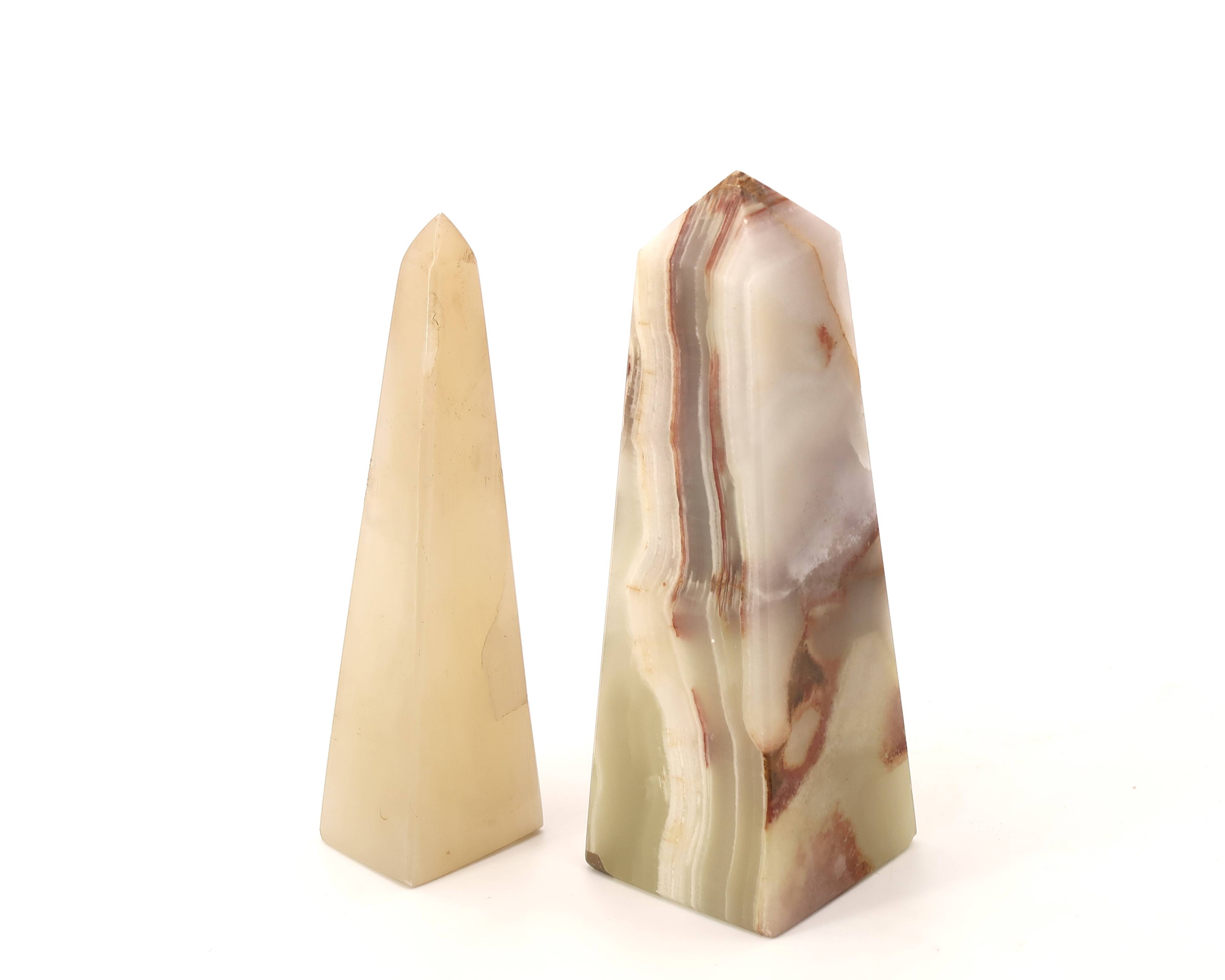 Stone obelisks paperweight, 1970s