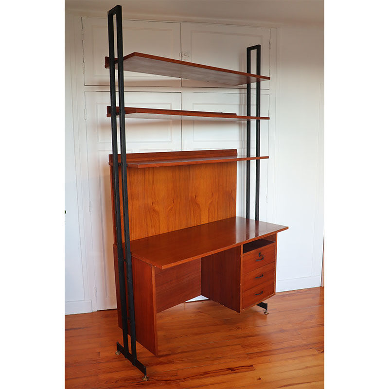 Modular library office vintage Italian 1960