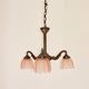 Art Deco bronze chandelier, 1920s.