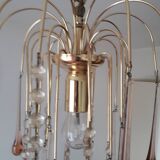 Chandelier with tassels, waterfall in water drops