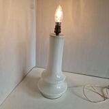 70s Design Lamp in White Opaline