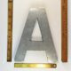 Lettres en zinc galvanisé vintage 20 cm : AMOUR A poser ou fixer au mur