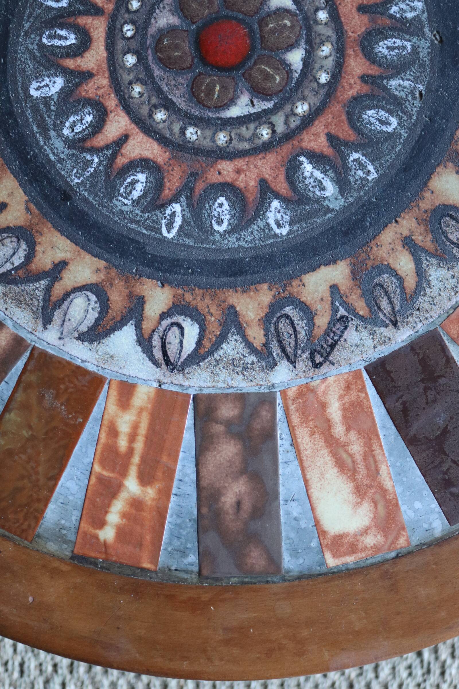 Vallauris Ceramic Coffee Table by Max and Dominique Picard