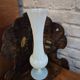 Vintage painted opaline soliflore vase