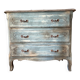 Antique commode with a patina in the Tuscan technique.
