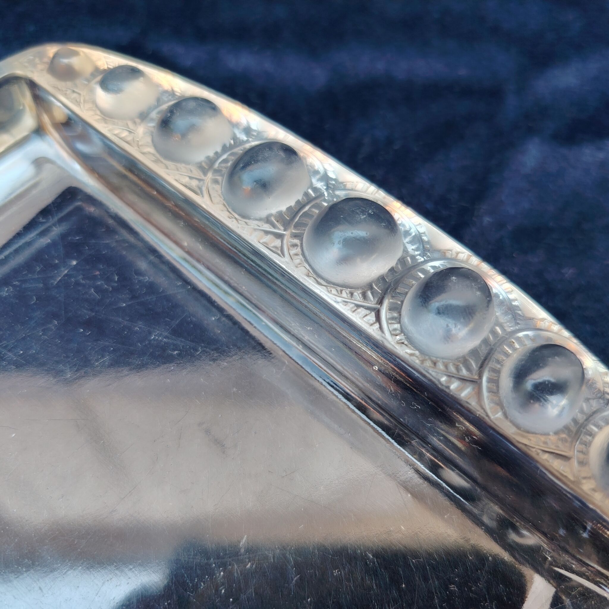 Ashtray René Lalique, Ermitage model, crystal