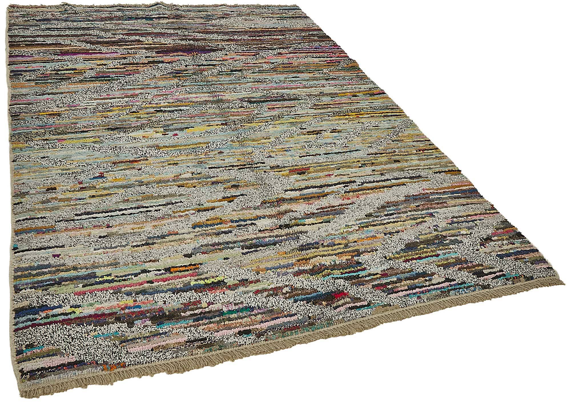 Handwoven Turkish Recycled Boho Rug 175 cm x 251 cm