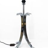 Space Age 1970 chrome steel four-legged lamp base