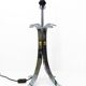 Space Age 1970 chrome steel four-legged lamp base
