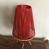 Vintage 60s scoubidou lamp