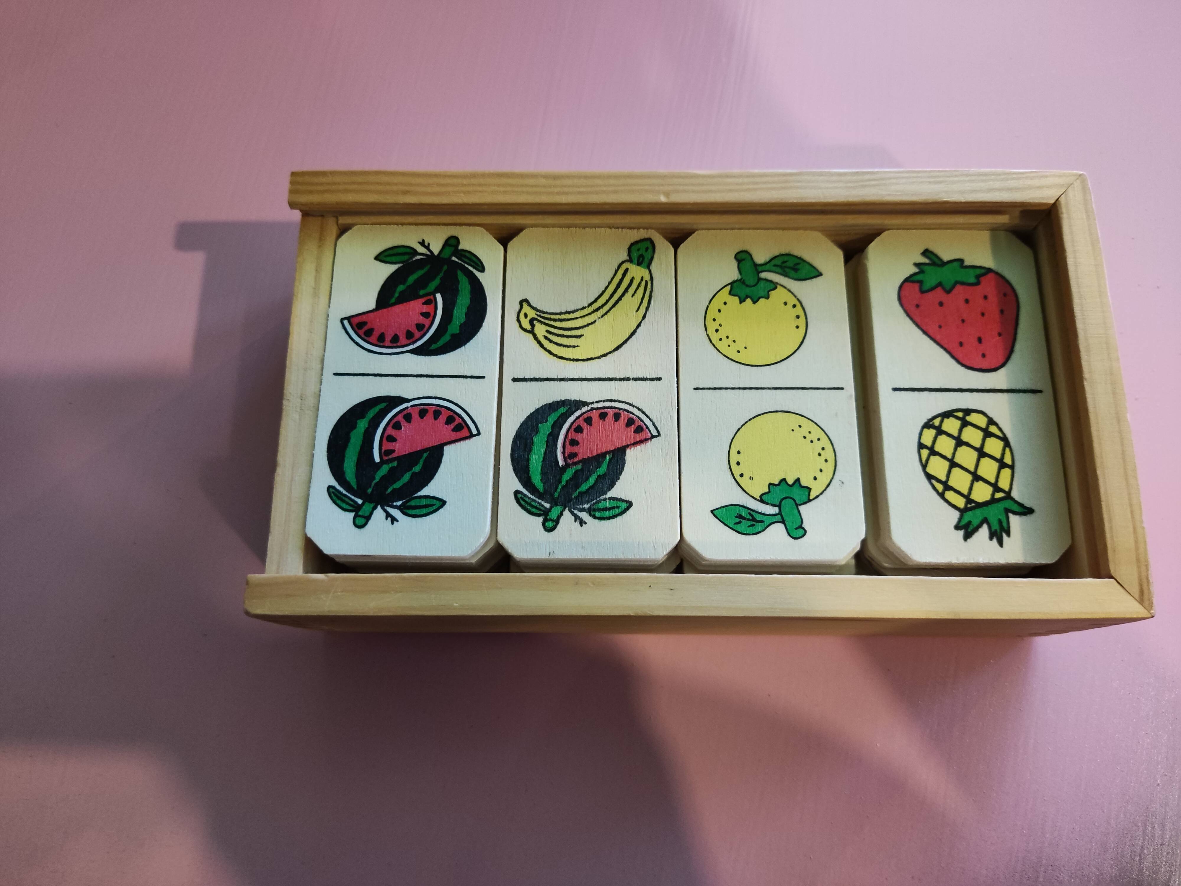 Vintage wooden domino