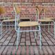 Lot de 4 chaises ecole tchécoslovaque 1950 1960