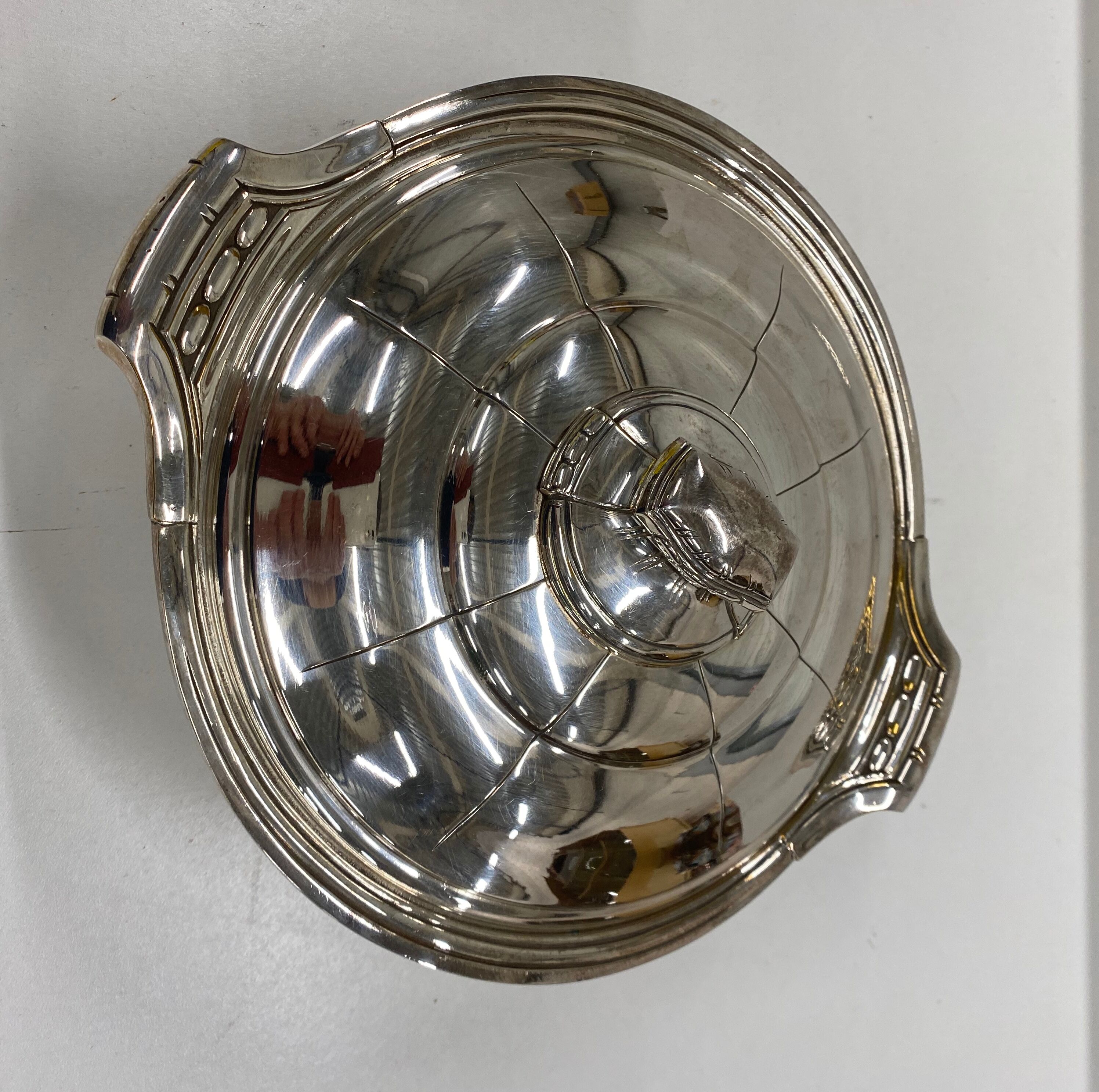 Silver metal vegetable