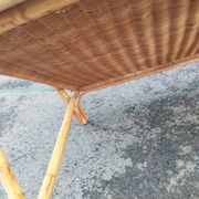 Vintage rattan coffee table