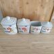 4 Old spice pots décor MANON