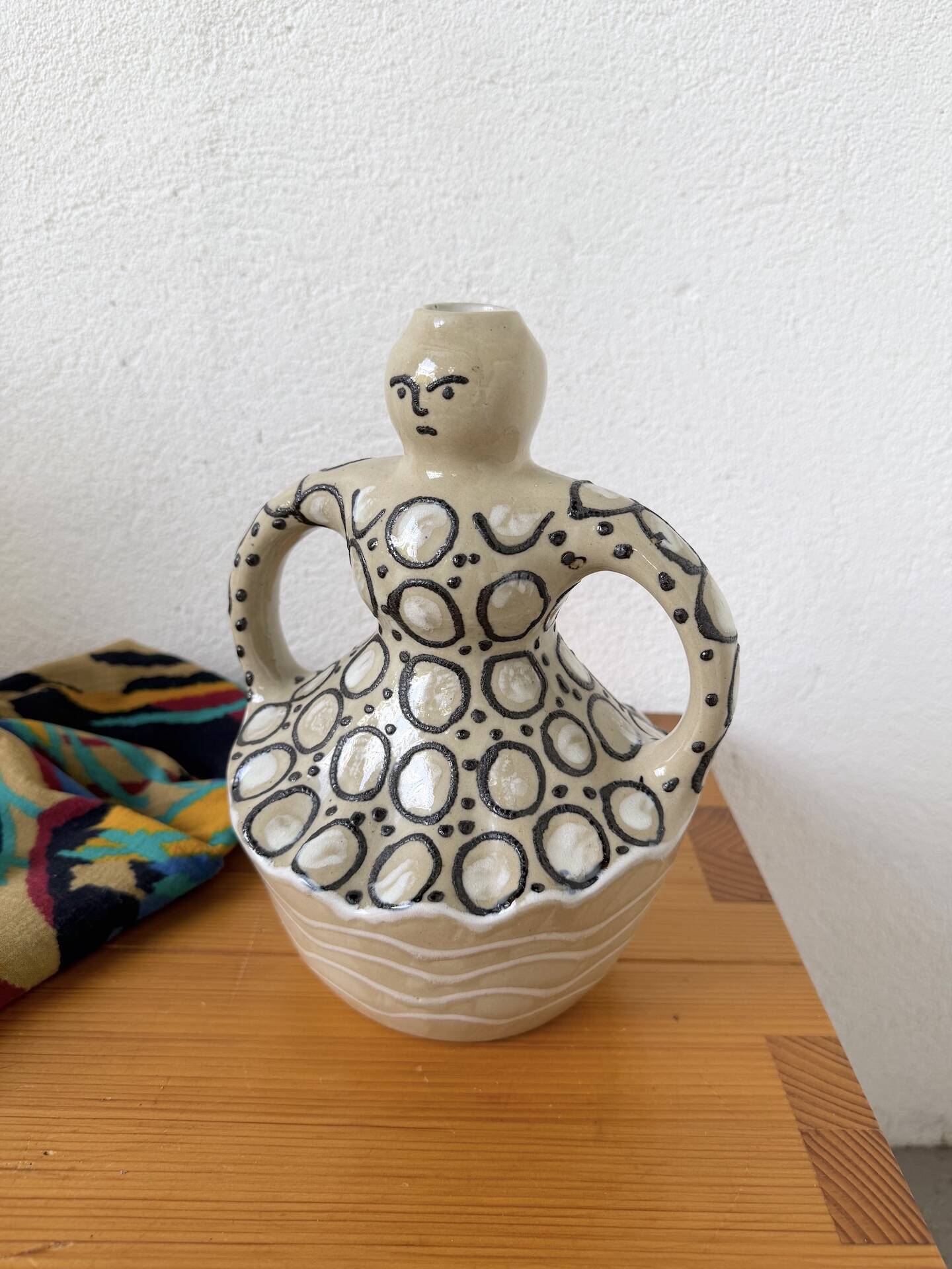 Anthropomorphic vase Folk Art woman