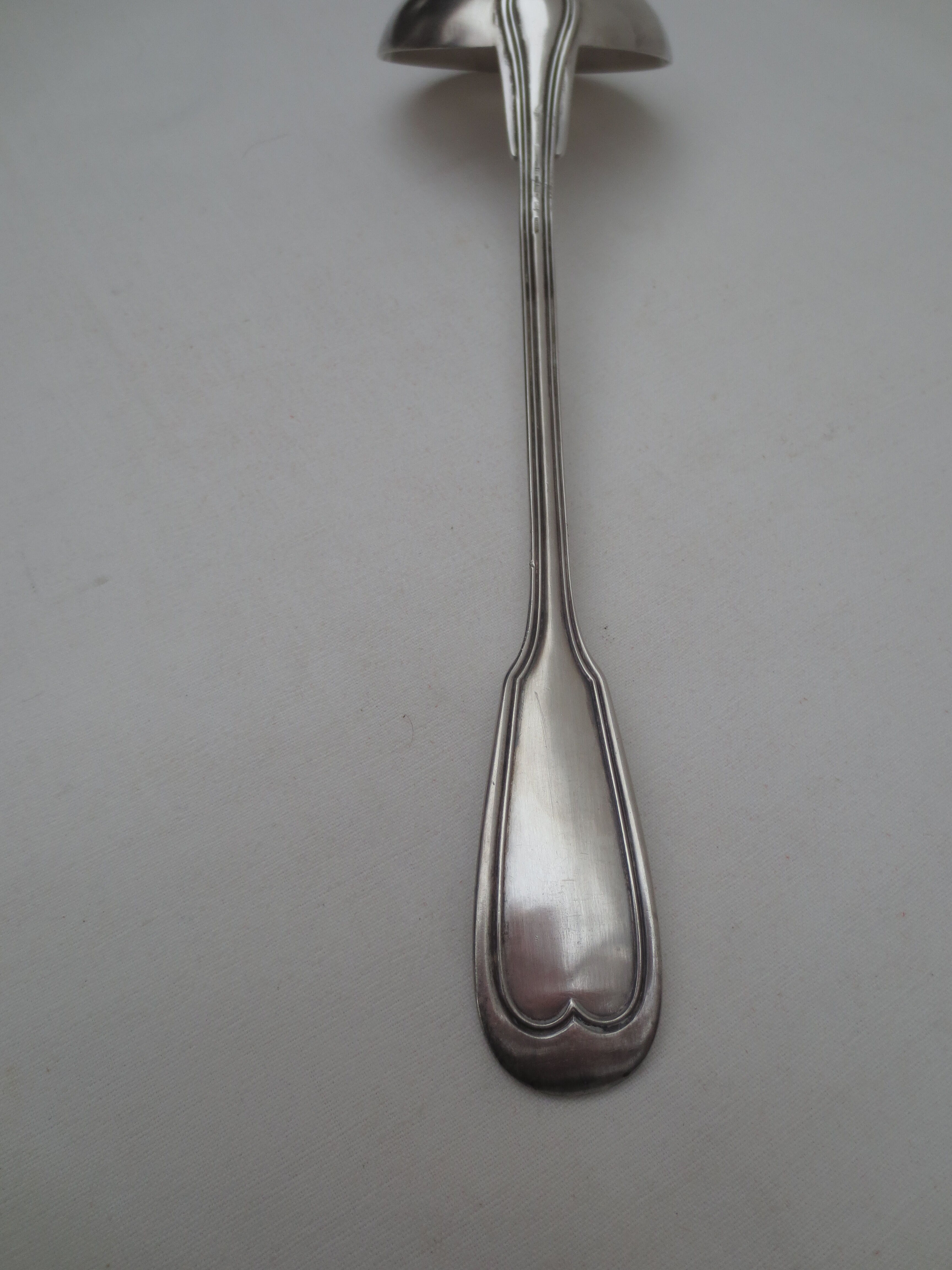 Old silver ladle classic decoration of 33cm
