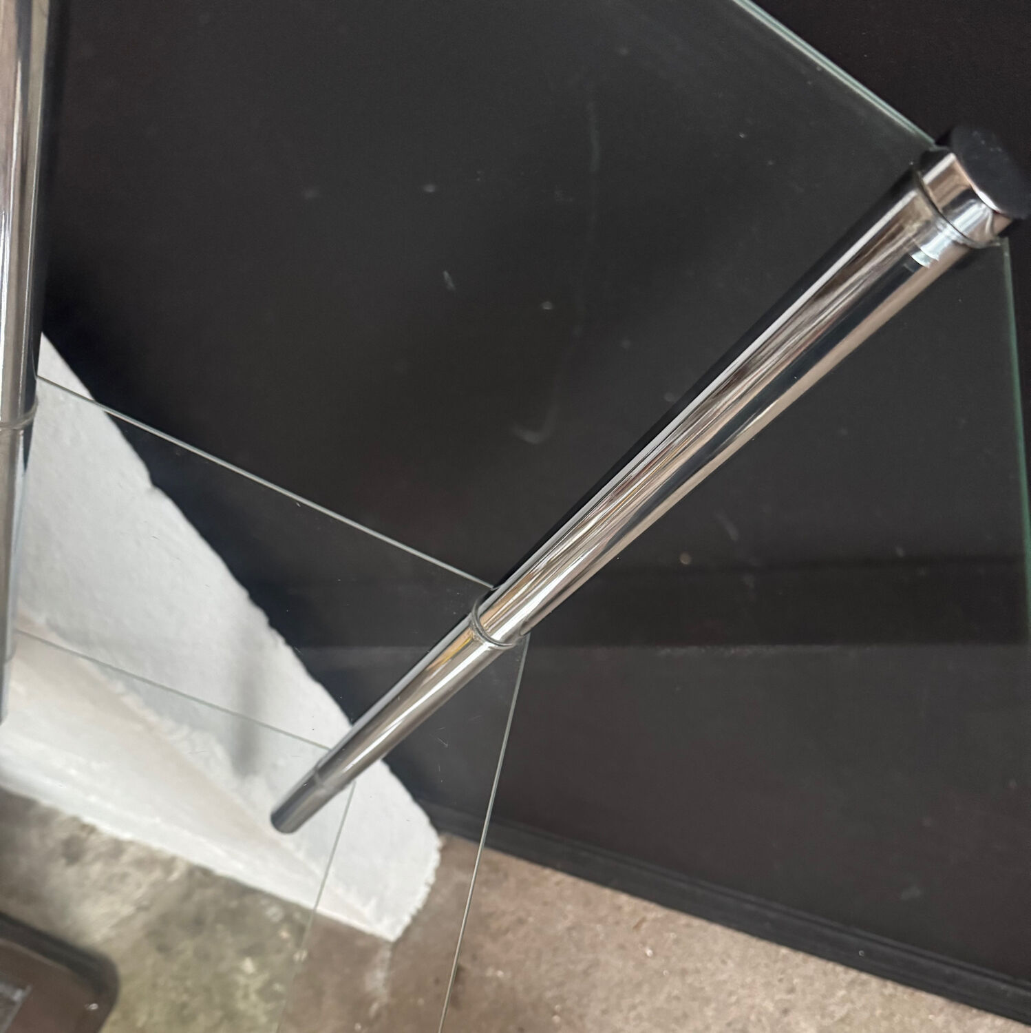 1970s chrome shelf