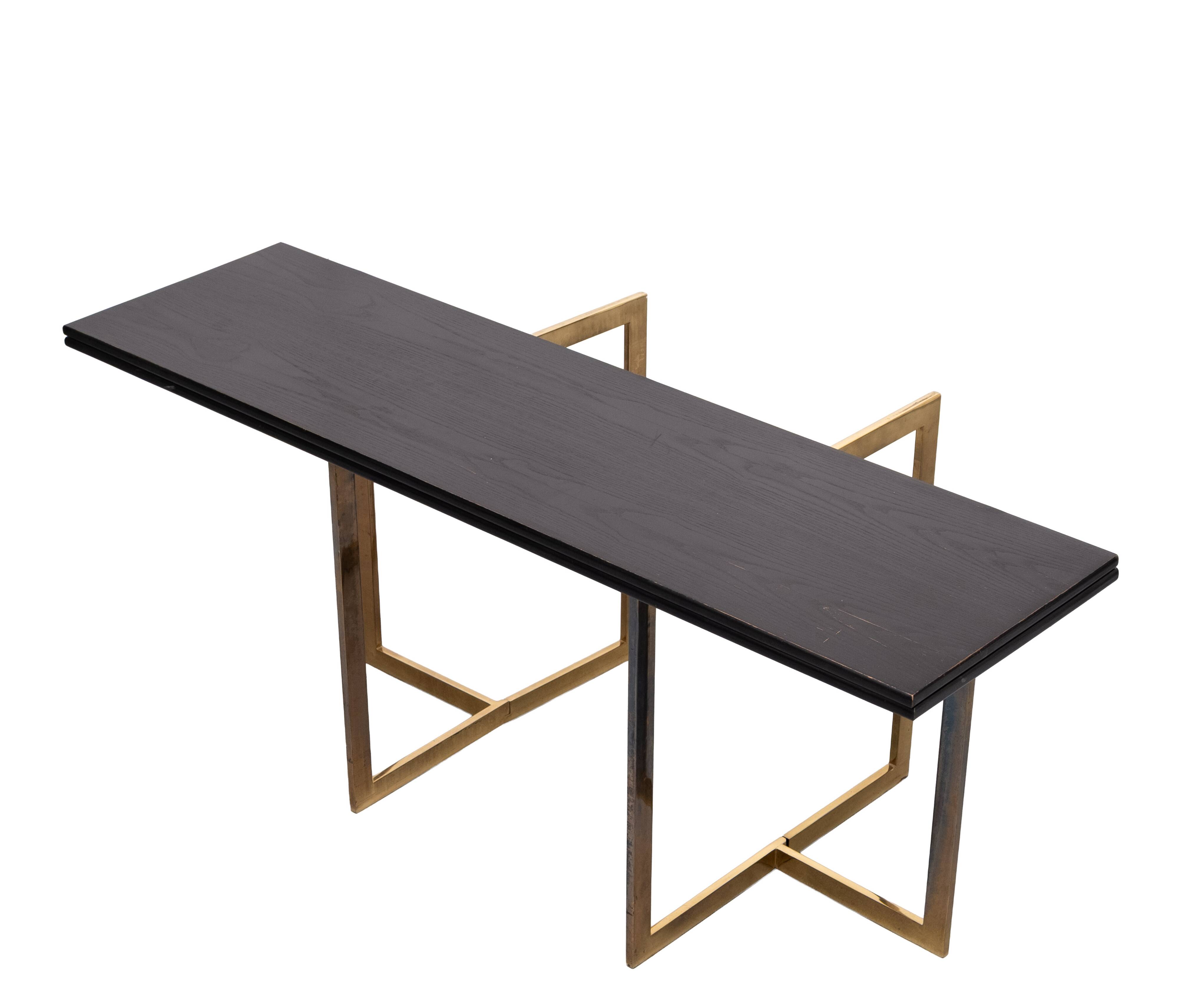 Modular folding out console table, 1970 Italy