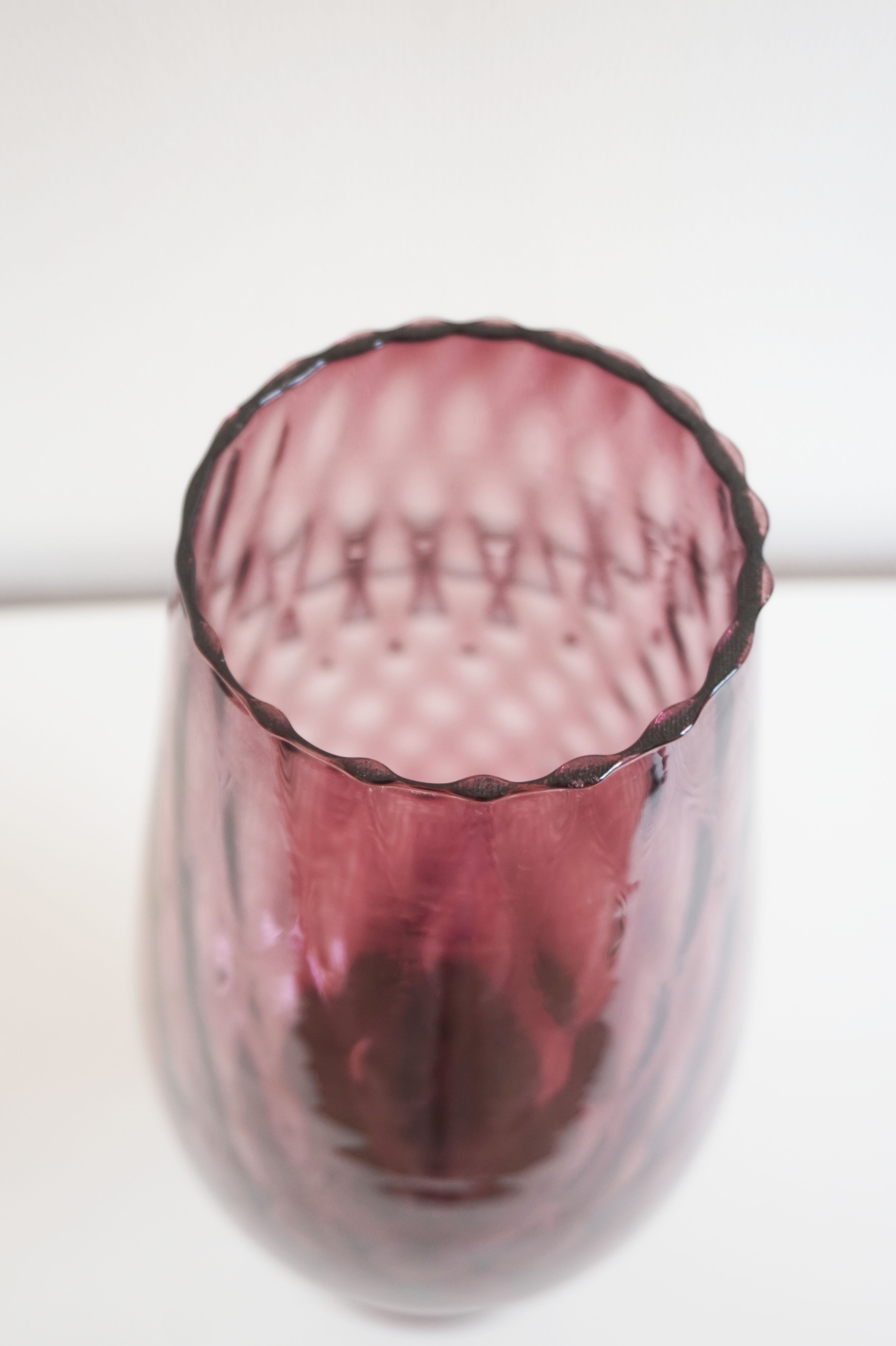 Italian vase Empoli purple 1950