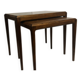 Mid-century rosewood nesting tables by Johannes Andersen for Silkeborg, 1960, Set of 2