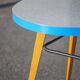Table haricot formica et pieds compas, table bureau, table d'appoint, table vintage, 60's