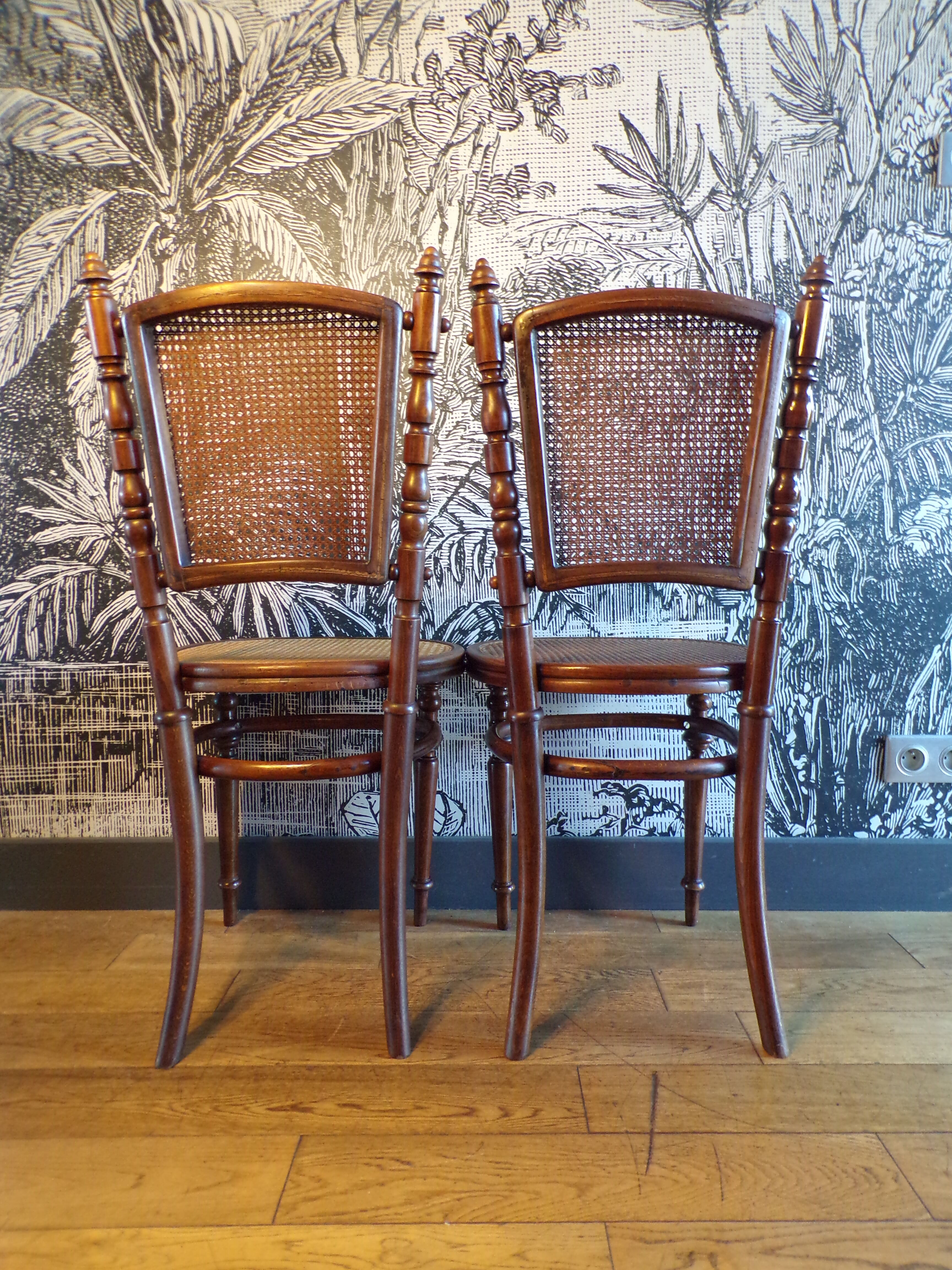 Pair of Fischel chairs 1900s