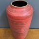 Large ceramic red vase by Scheurich Germany model 517-45