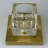60s 70s Peill & Putzler Cube wall lamp ceiling lamp ice glass space design