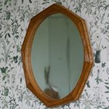 Miroir mural en forme de crayon avec cadre octogonal