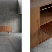 Vintage Mid-Century Scandinavian Modern Classic Teak High Sideboard