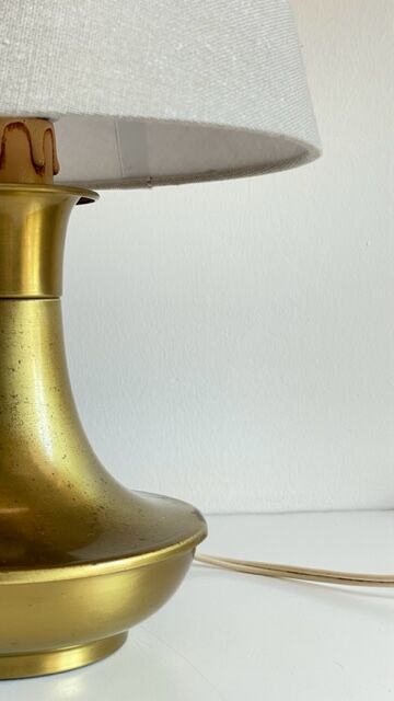 Lampe en laiton vintage