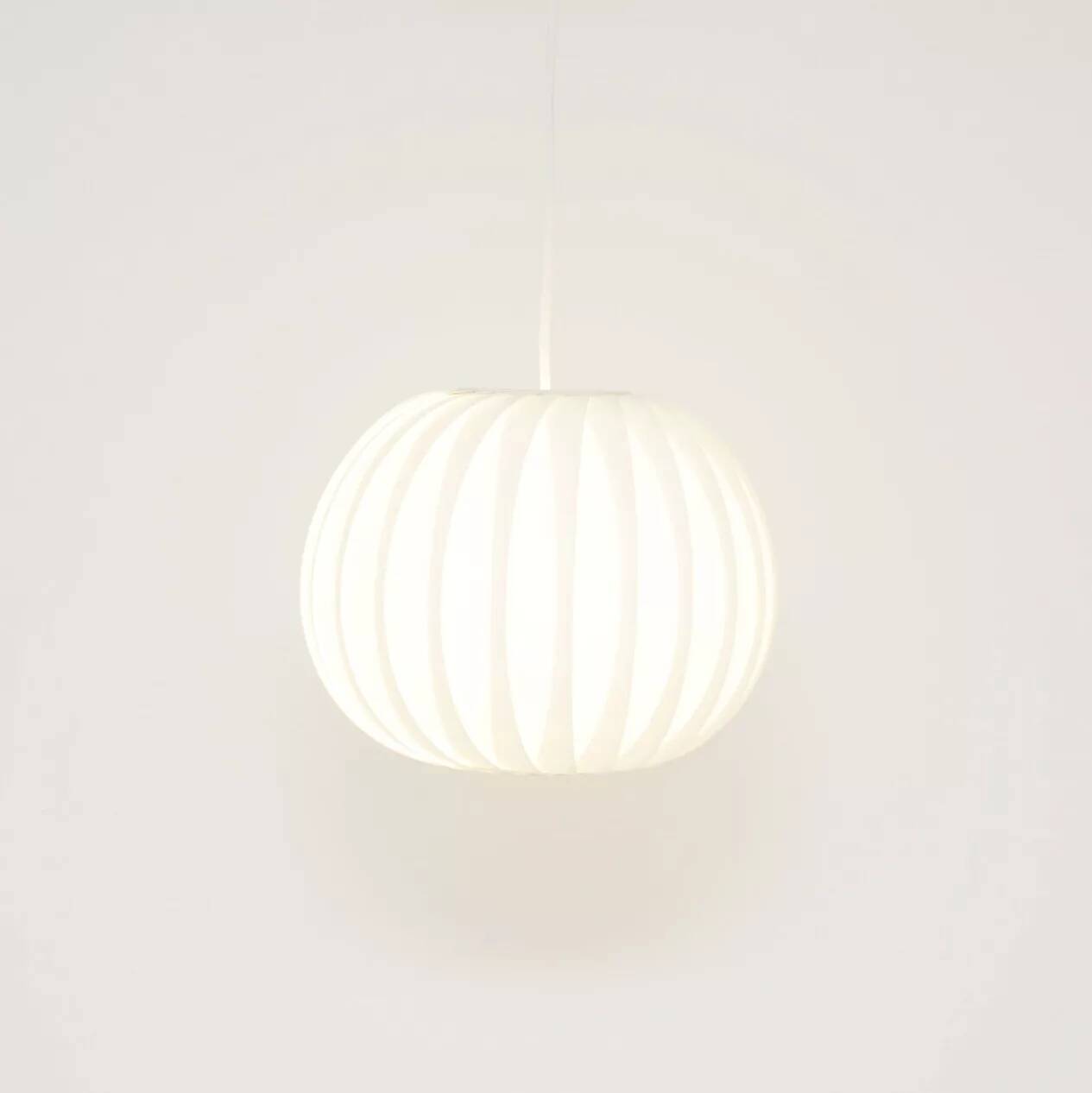 White Menuett lamp by L. Schioler, Denmark 1972