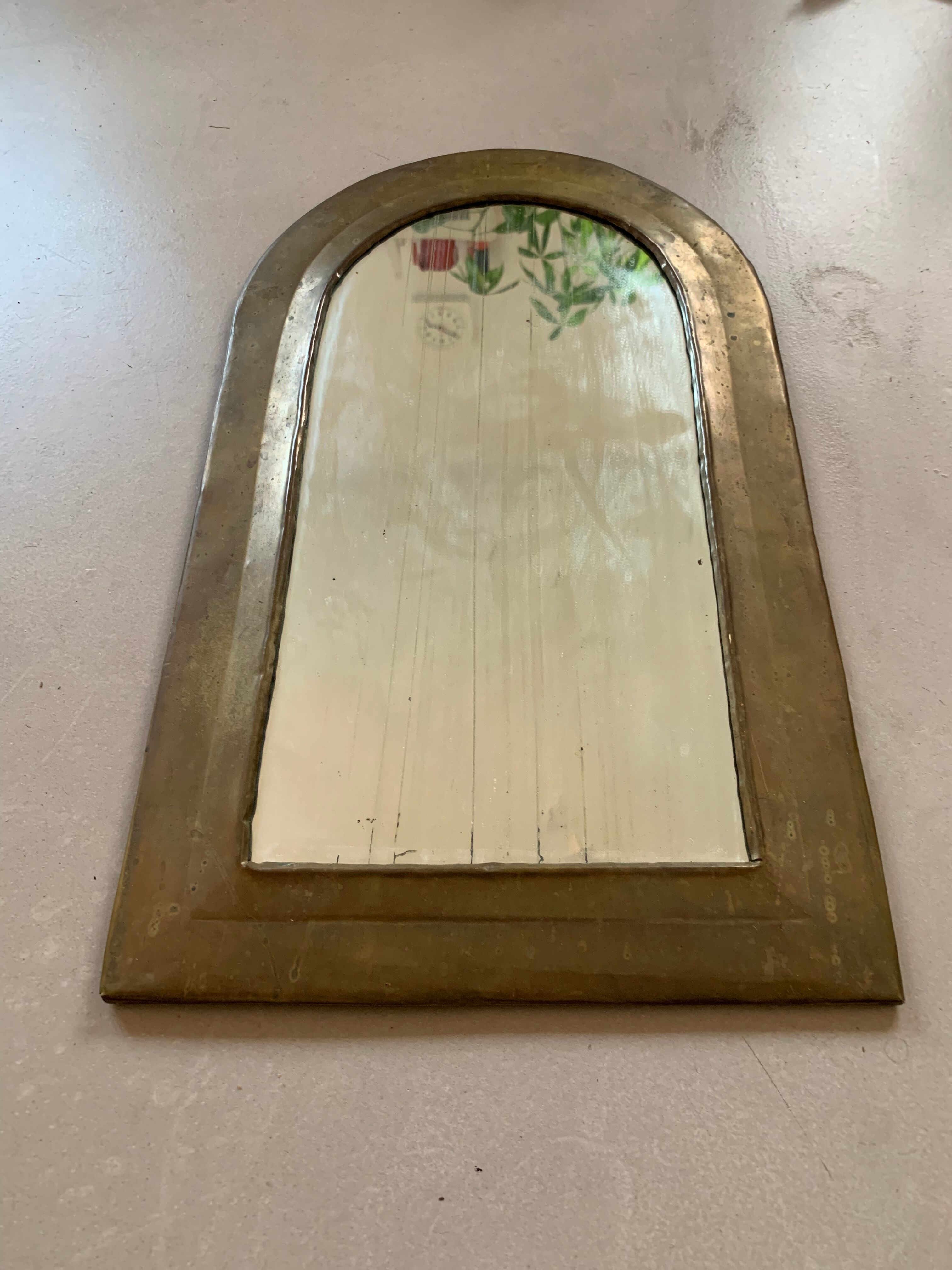 Bronze arch mirror