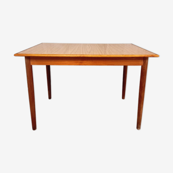Vintage Scandinavian table 50s 60s in teak and formica