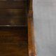 Antique English hooded lambing chair from the 18th century with hood shape
