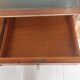 Wooden desk, leather top, extensions