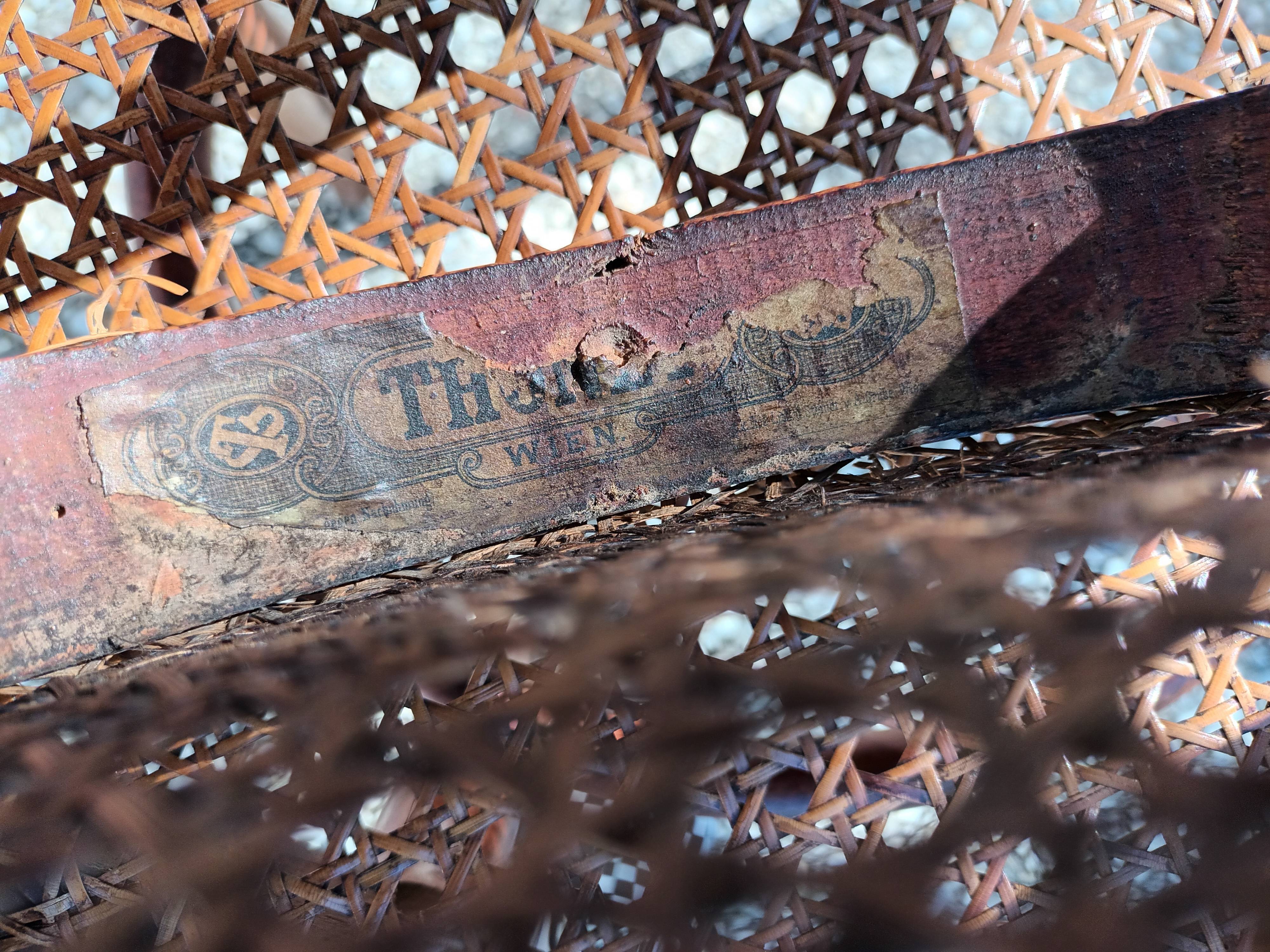 Canned chairs Thonet