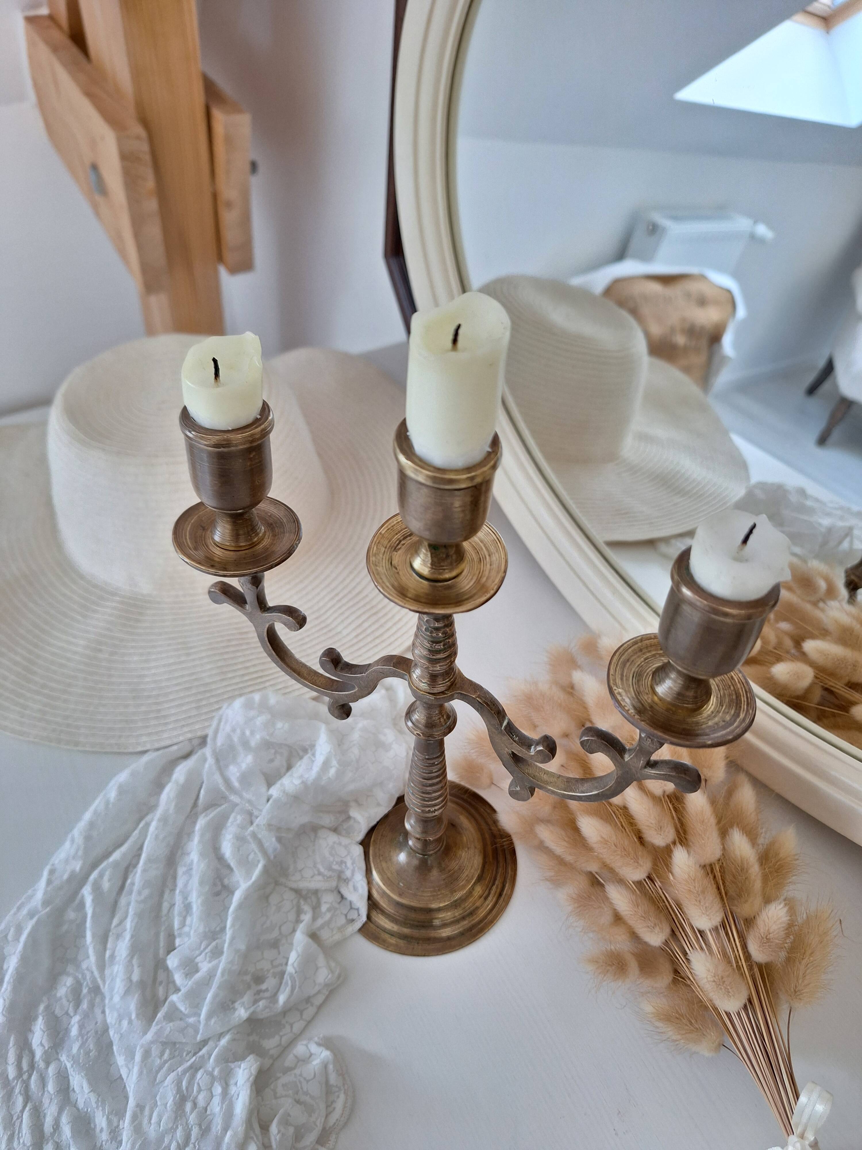 Vintage brass candlestick