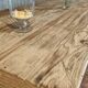 Solid oak farmhouse table "brut" 247x89, top "chocolate oak"