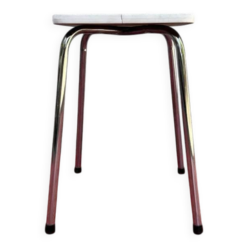 White formica stool