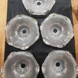 Set of 5 art deco tulips